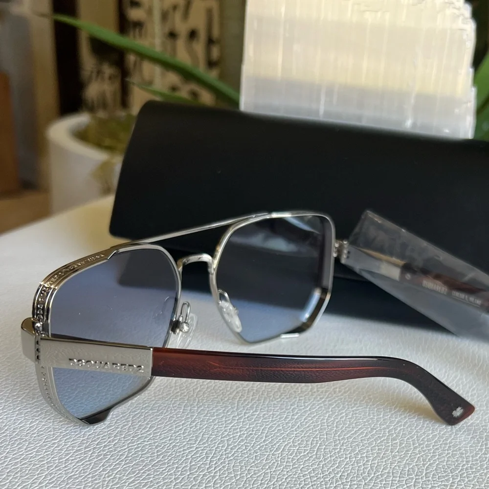 DSQUARED2 Men’s Grey Square Sunglasses 58-17-140 NEW!!!
